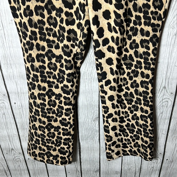 Zara basic animal print trouser pants size medium - Picture 3 of 9